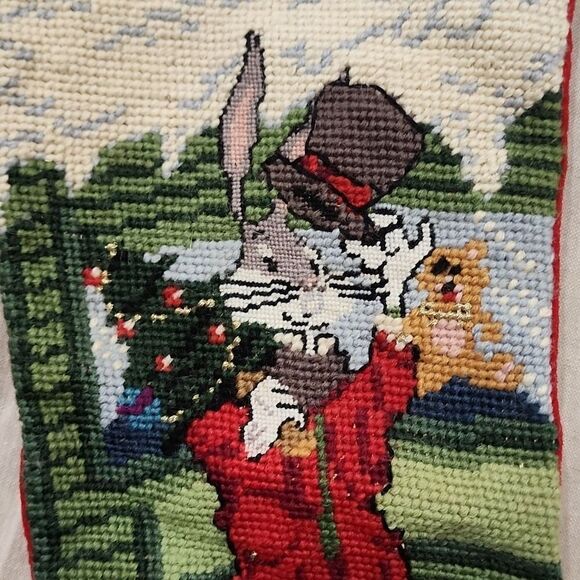 Vintage Needlepoint Looney Tune Christmas Stocking - Picture 9 of 10